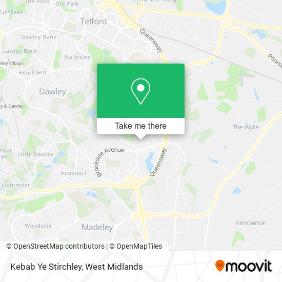 Kebab Ye Stirchley map