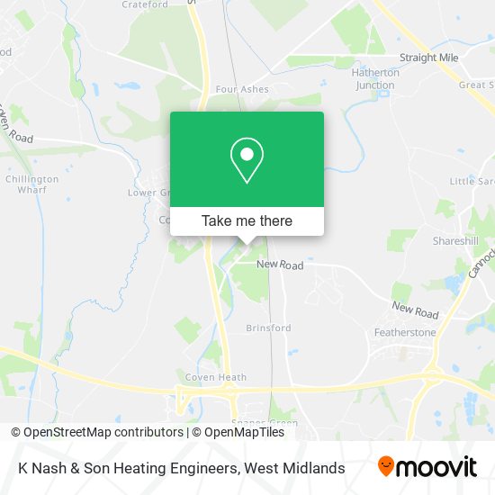 K Nash & Son Heating Engineers map