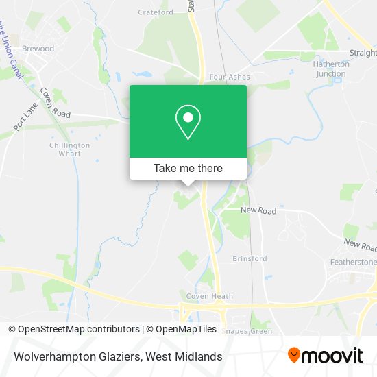 Wolverhampton Glaziers map