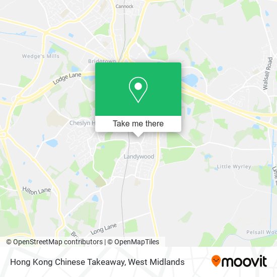 Hong Kong Chinese Takeaway map