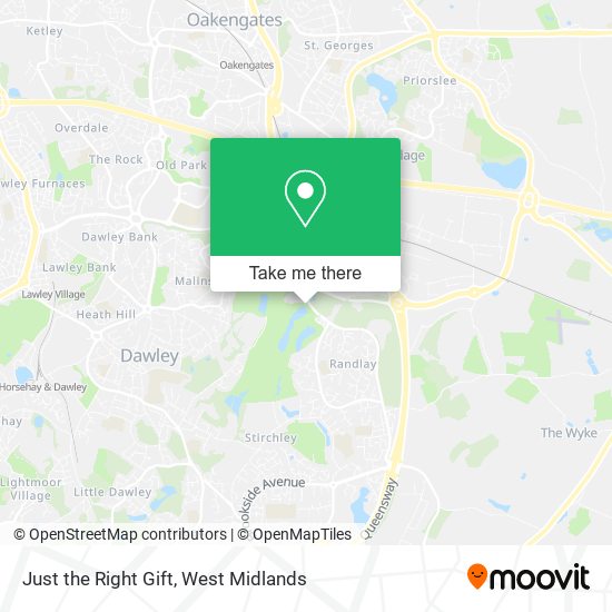Just the Right Gift map