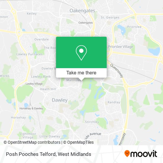 Posh Pooches Telford map