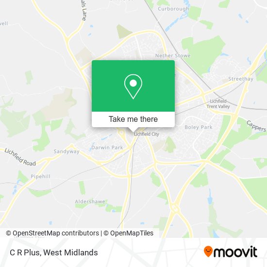 C R Plus map