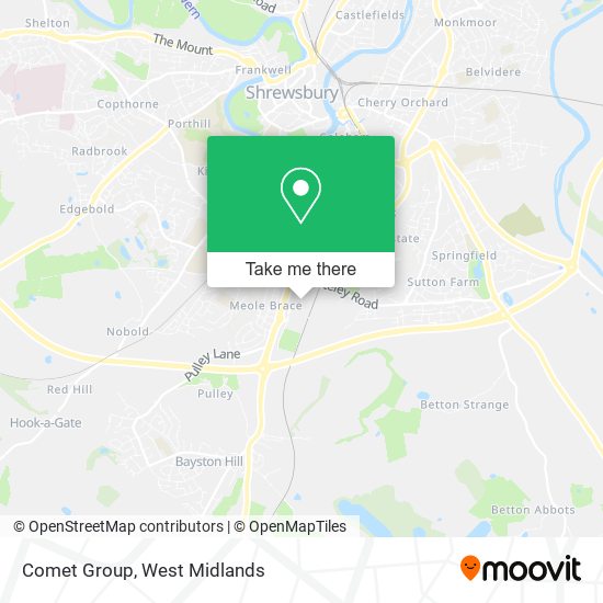 Comet Group map