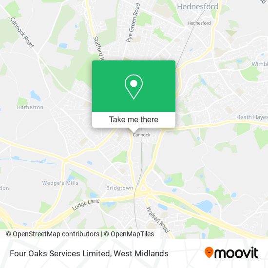 Four Oaks Services Limited map