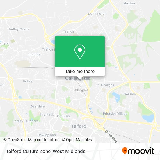 Telford Culture Zone map