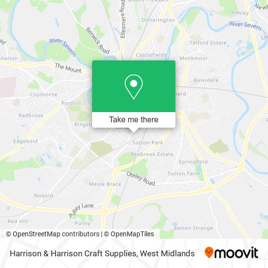 Harrison & Harrison Craft Supplies map