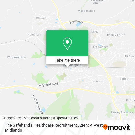 The Safehands Healthcare Recruitment Agency map