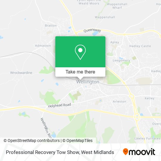 Professional Recovery Tow Show map