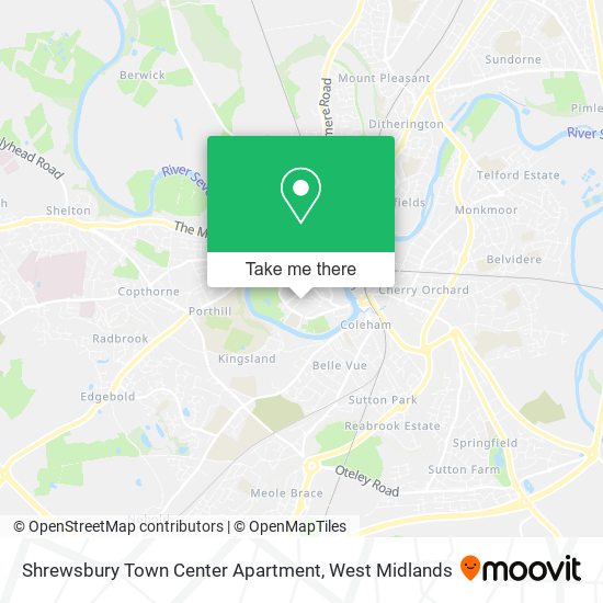 Shrewsbury Town Center Apartment map