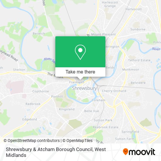 Shrewsbury & Atcham Borough Council map