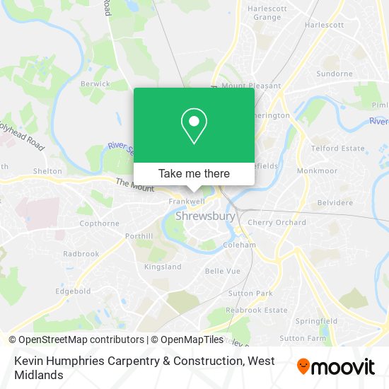 Kevin Humphries Carpentry & Construction map
