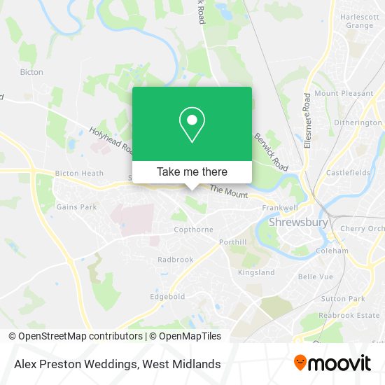 Alex Preston Weddings map