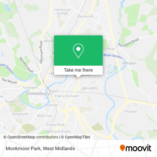 Monkmoor Park map