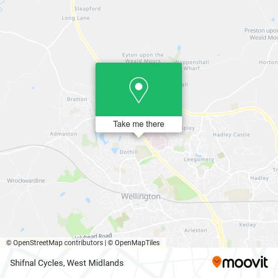 Shifnal Cycles map