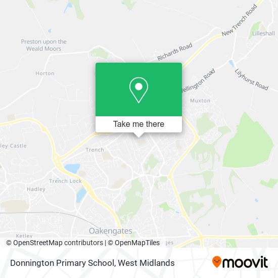 Donnington Primary School map