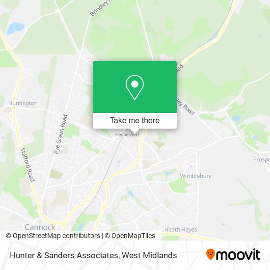 Hunter & Sanders Associates map