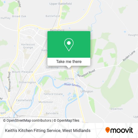 Keith's Kitchen Fitting Service map
