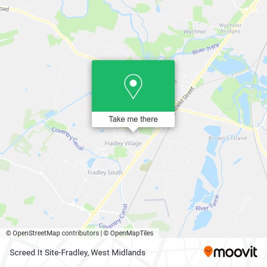 Screed It Site-Fradley map