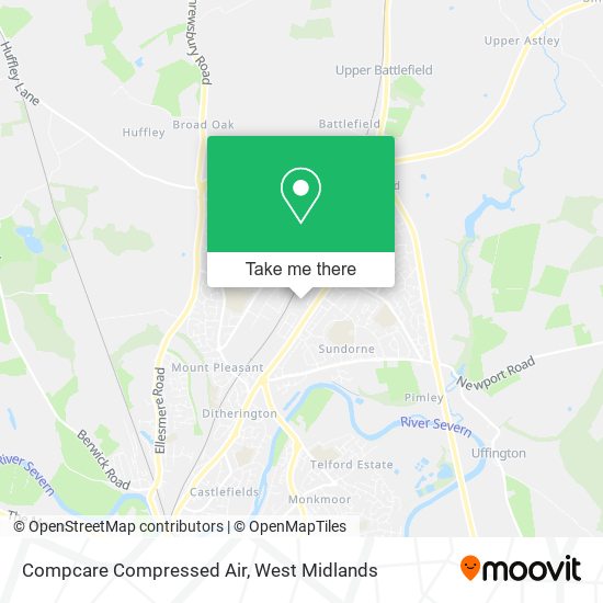 Compcare Compressed Air map