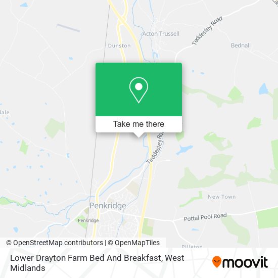 Lower Drayton Farm Bed And Breakfast map