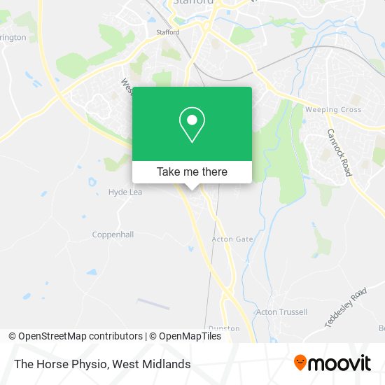 The Horse Physio map