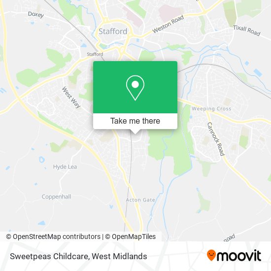 Sweetpeas Childcare map