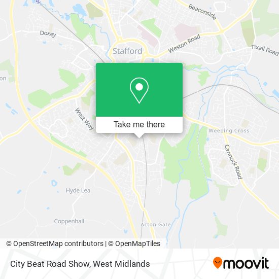 City Beat Road Show map
