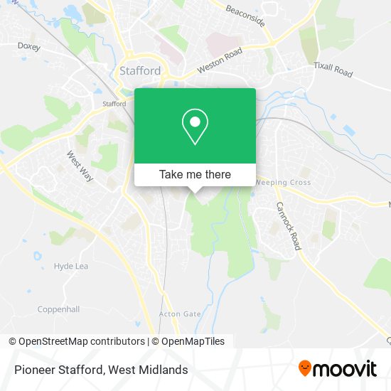 Pioneer Stafford map