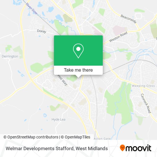 Welmar Developments Stafford map