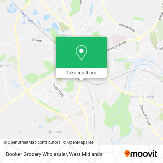 Booker Grocery Wholesaler map