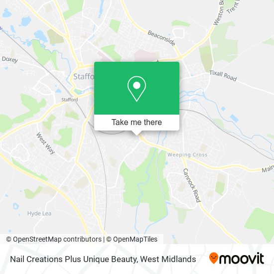 Nail Creations Plus Unique Beauty map