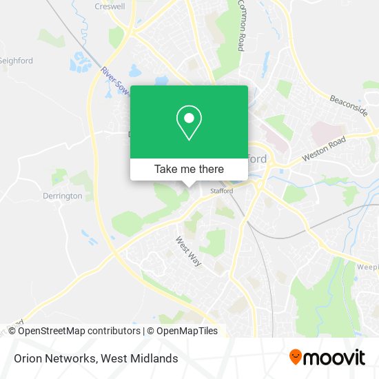 Orion Networks map
