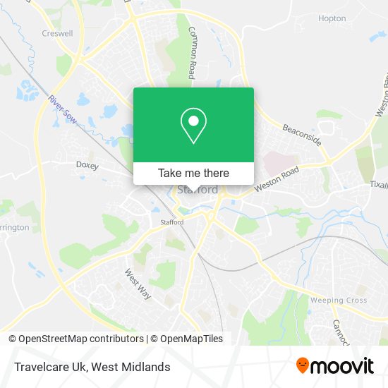 Travelcare Uk map