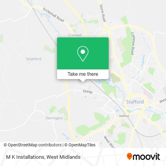M K Installations map