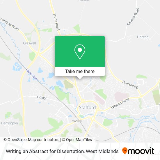 Writing an Abstract for Dissertation map
