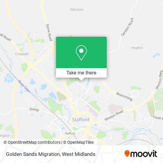 Golden Sands Migration map
