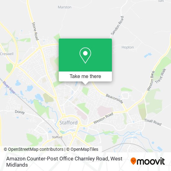 Amazon Counter-Post Office Charnley Road map