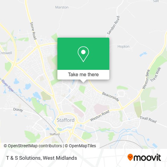 T & S Solutions map