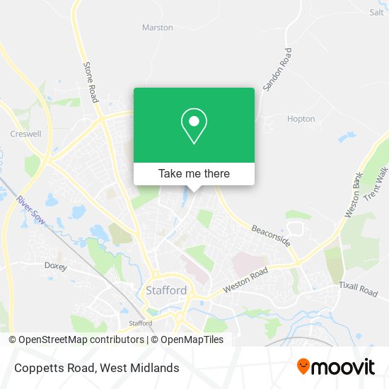 Coppetts Road map