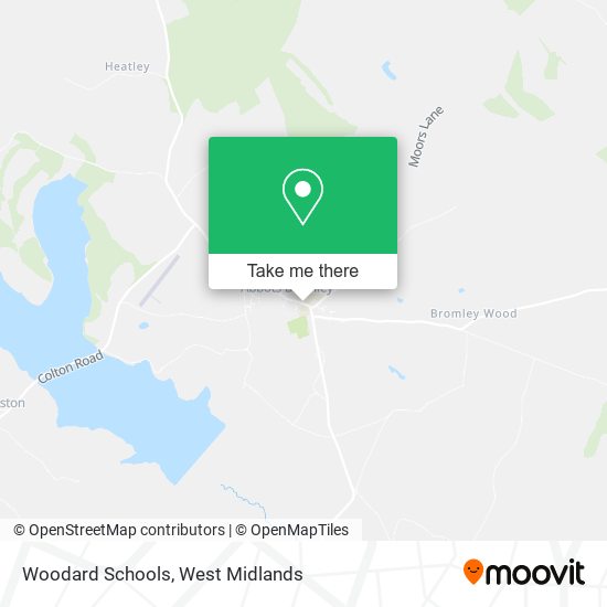 Woodard Schools map