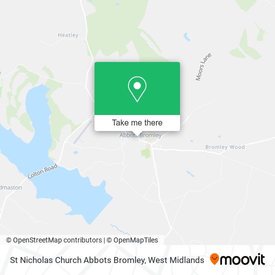 St Nicholas Church Abbots Bromley map
