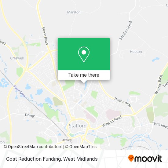 Cost Reduction Funding map