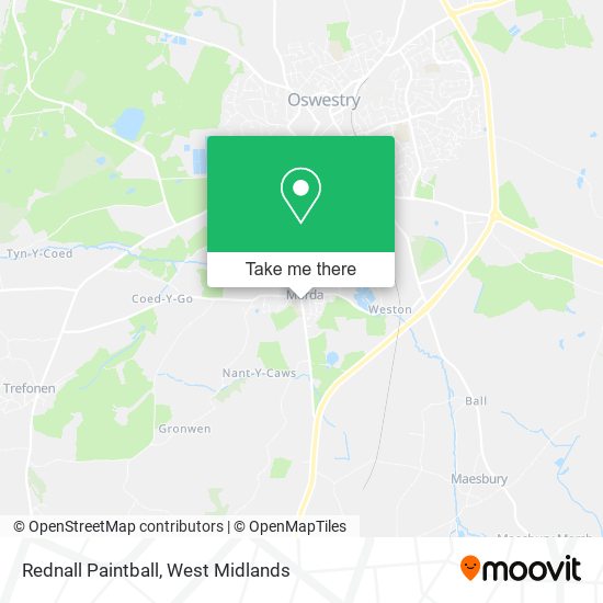 Rednall Paintball map