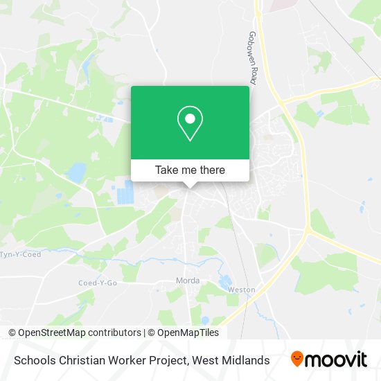 Schools Christian Worker Project map