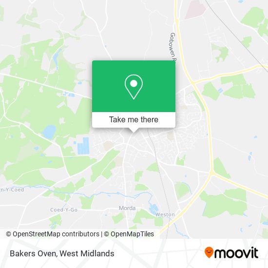 Bakers Oven map