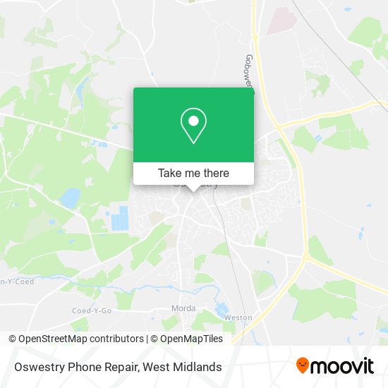 Oswestry Phone Repair map