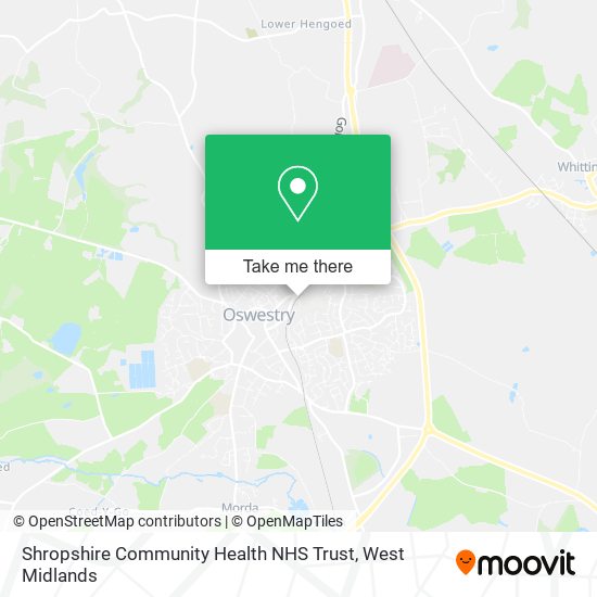 Shropshire Community Health NHS Trust map