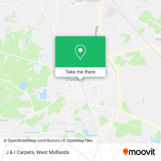 J & I Carpets map