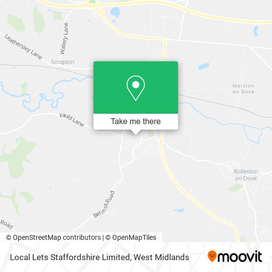 Local Lets Staffordshire Limited map